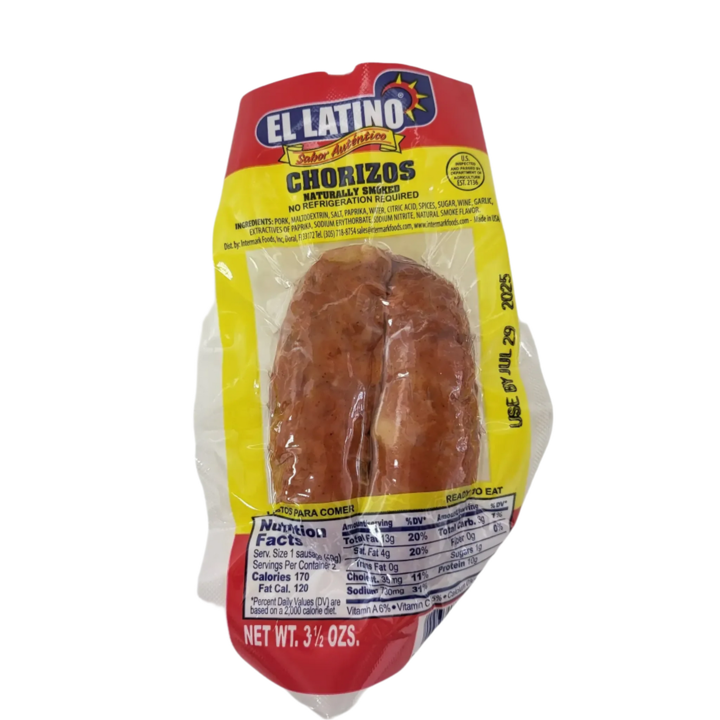 Chorizo Espanol Seco, El Latino / 3.5 Oz