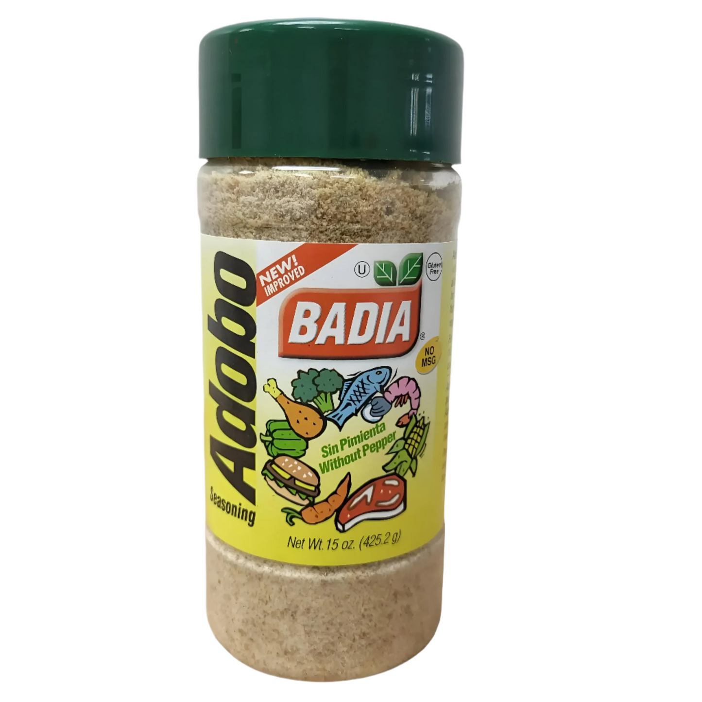 Sazon Adobo Badia Sin Pimienta / 15 Oz