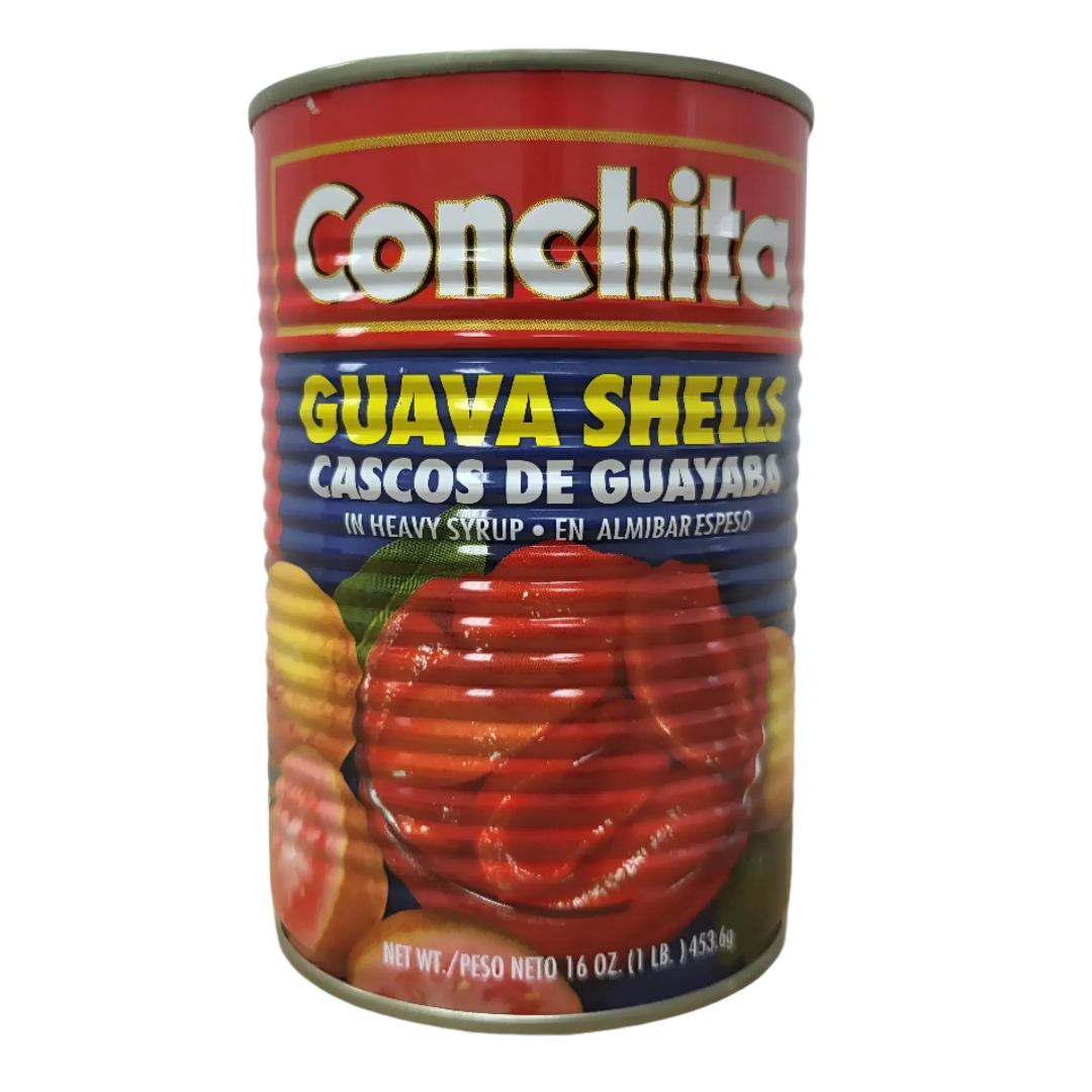 Can of Conchita Guava Shells on a white background