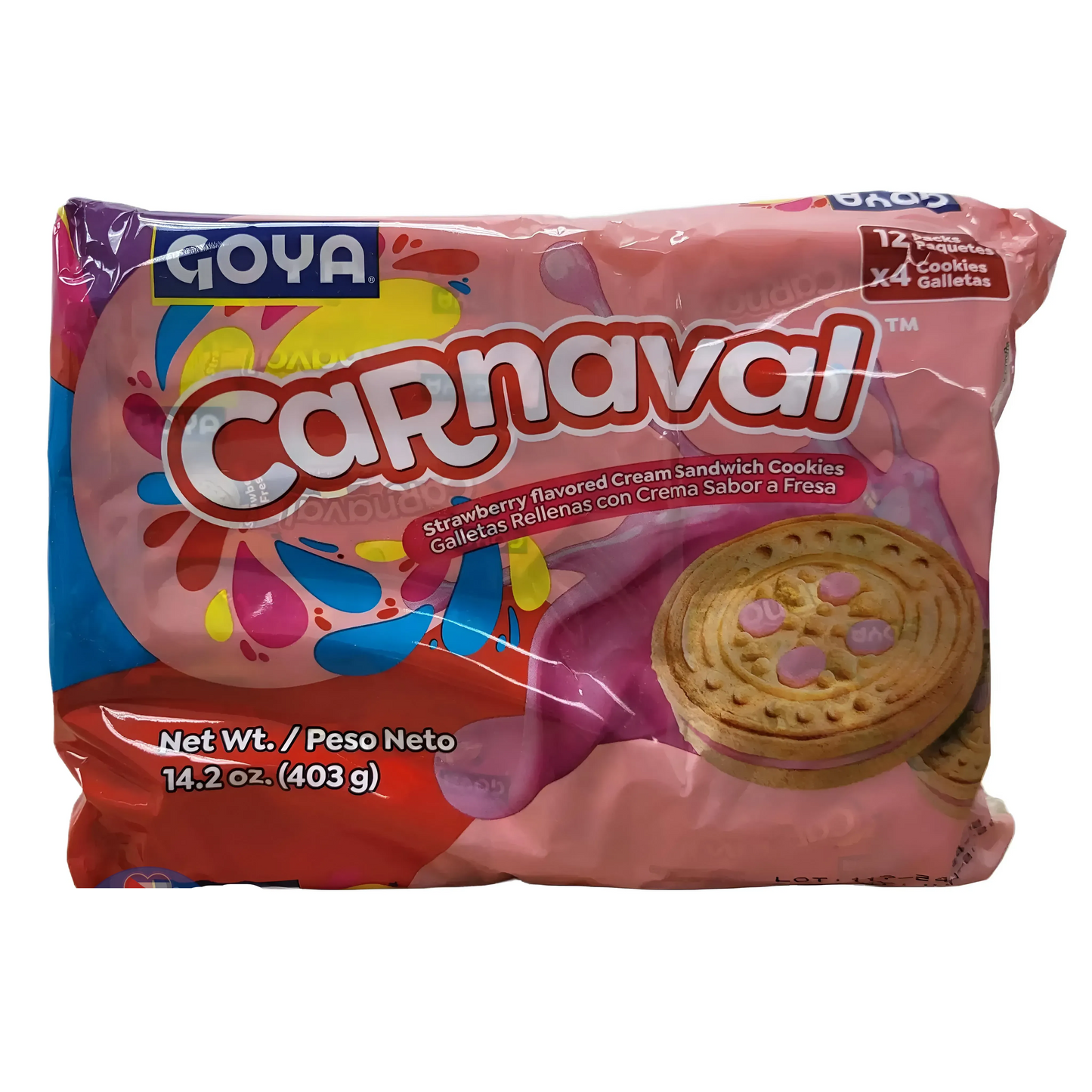 Galletas Goya Carnaval Fresa 14.2 Oz