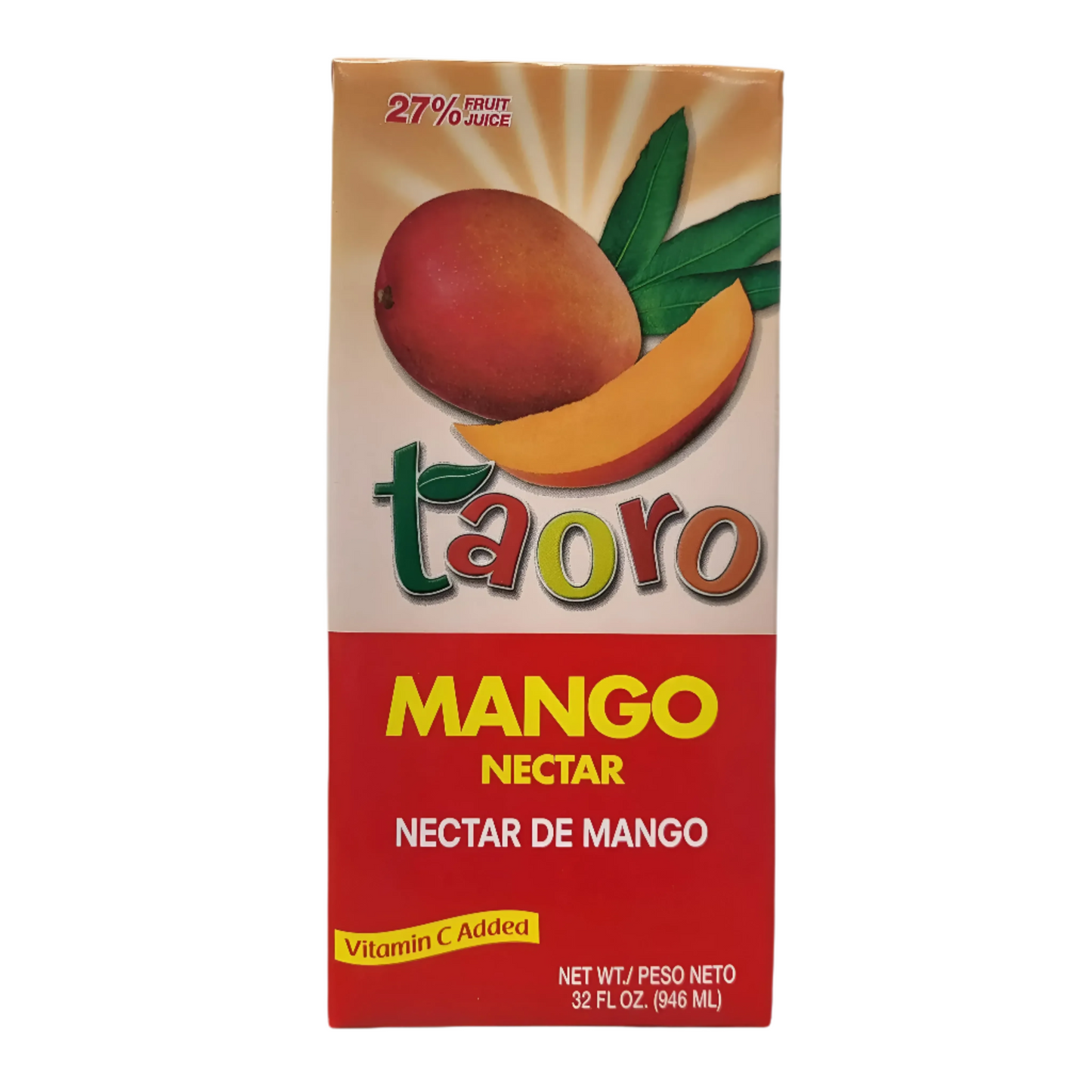 Jugo (27%) Nectar De Mango Taoro / 32 Oz