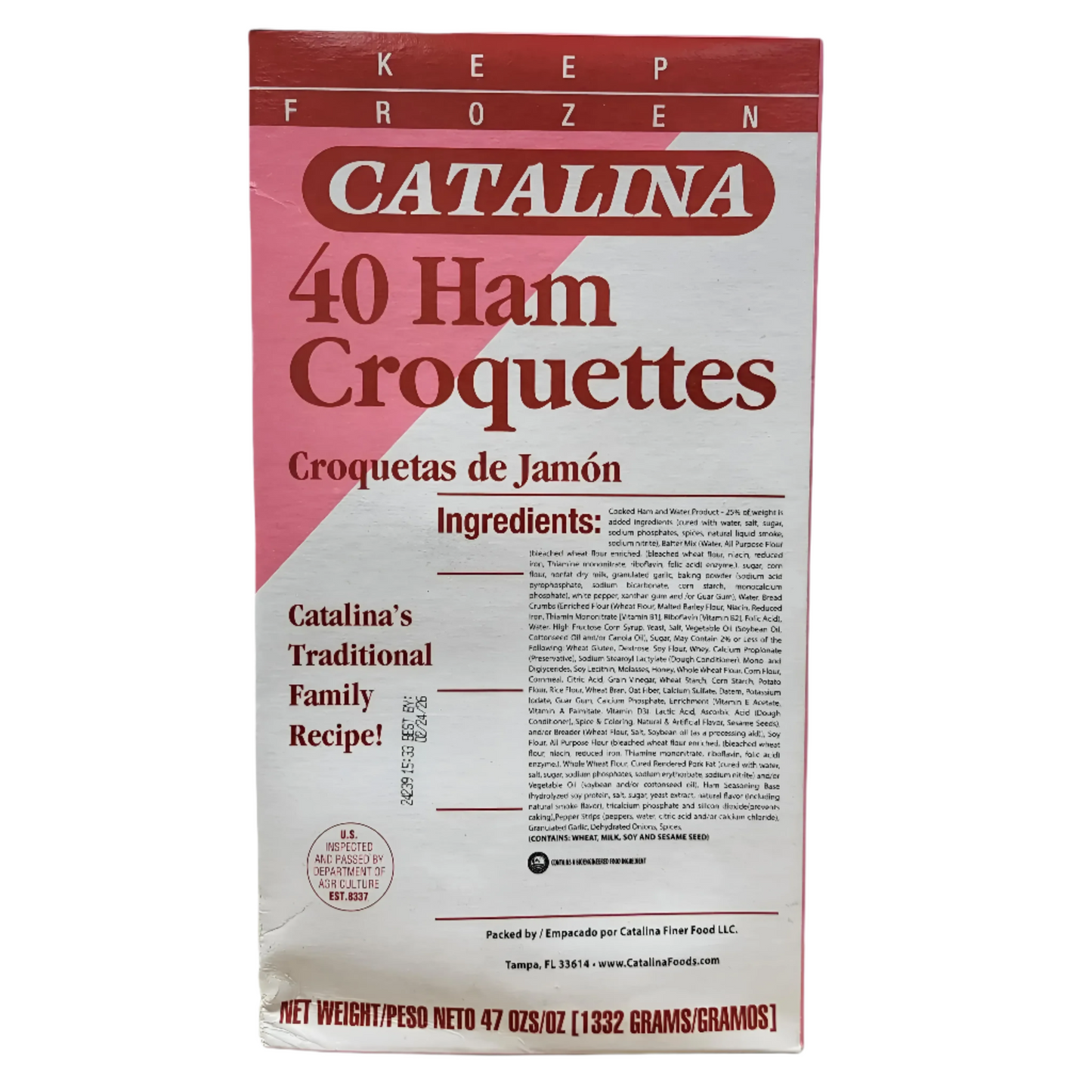 Croquetas De Jamon Catalina 40 Ct