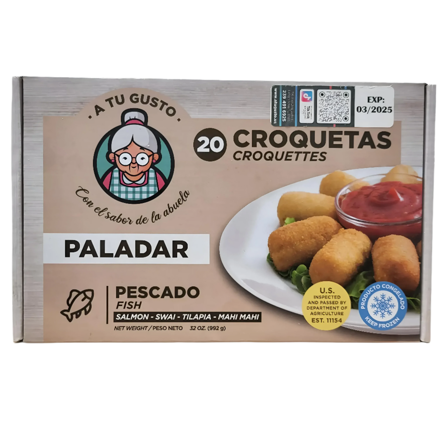 Croquetas De Pescado A Tu Gusto - 20 Ct