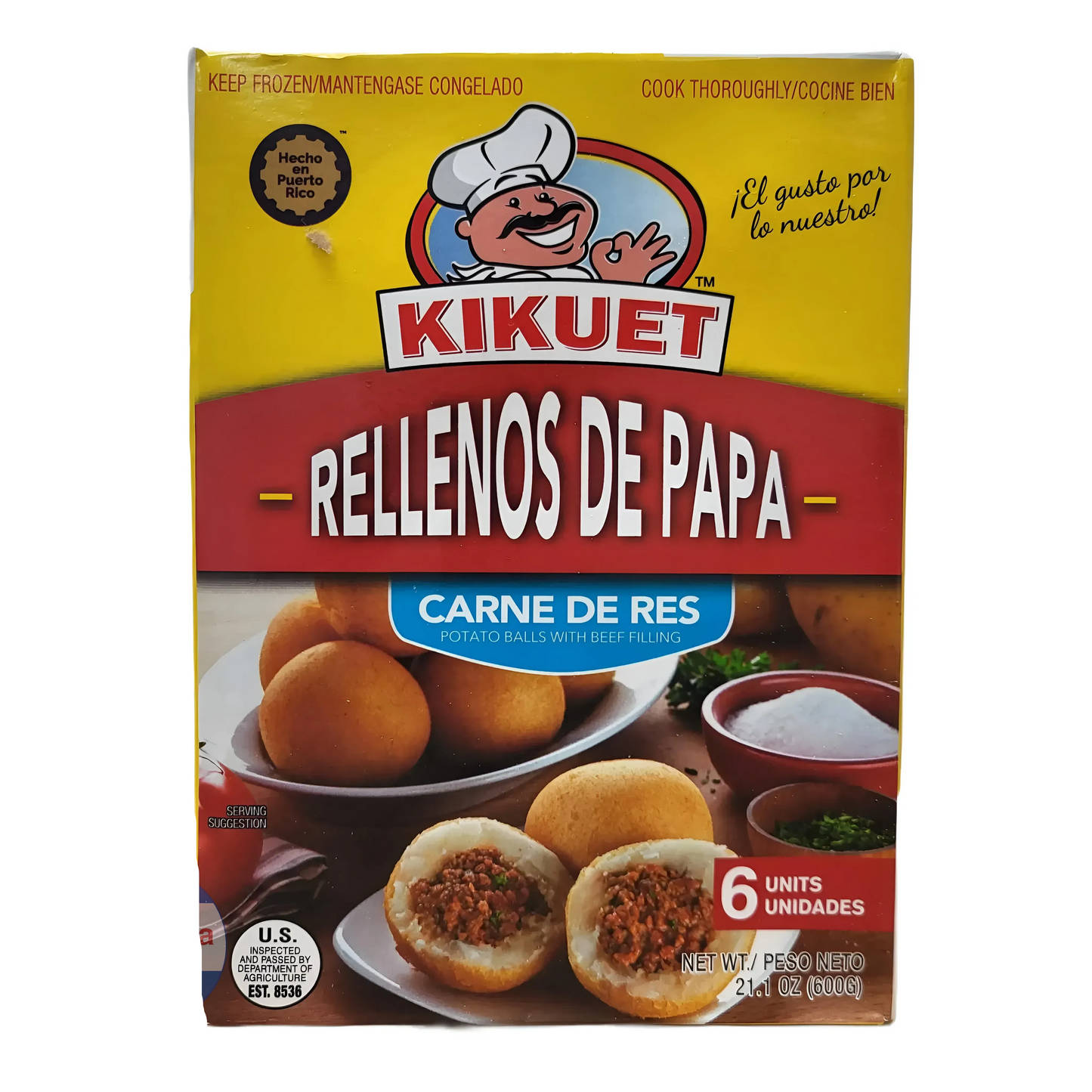 Papas Rellenas Con Carne Kikuet 6Ct
