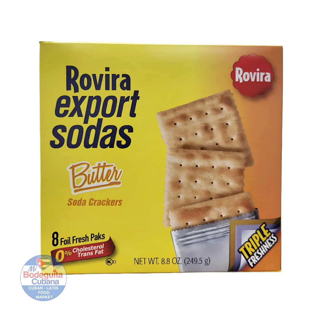 Rovira Export Sodas Con Mantequilla 8.8 Oz