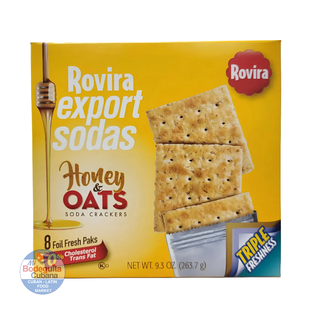 Galletas De Soda Con Avena Y Miel Rovira - 8.8 Oz