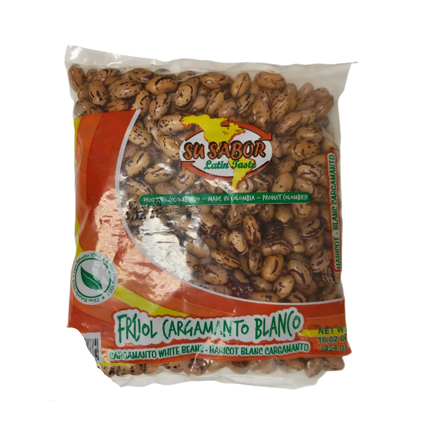 Frijol Cargamanto Blanco 16 Oz