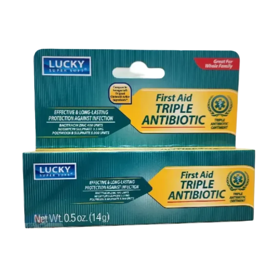 Crema Triple Antibiotico - Lucky / 0.5 Oz