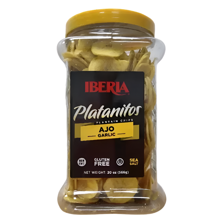 Iberia Chicharritas De Platano Con Ajo / 20 Oz