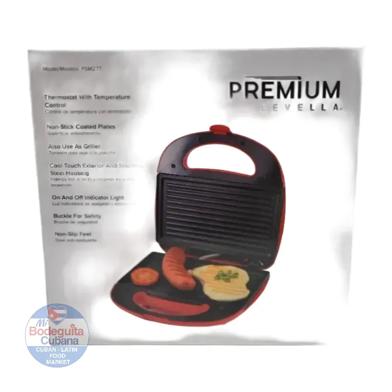 Sandwichera Electrica Levella Color Rojo - Psm277