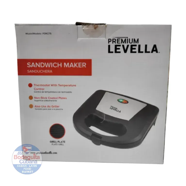 SANDWICHERA ELECTRICA LEVELLA COLOR NEGRO - PSM276