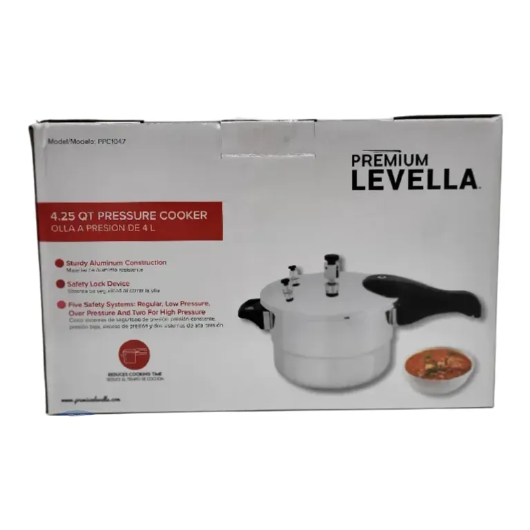 Olla De Presion De 4 Qt Levella - Ppc1047
