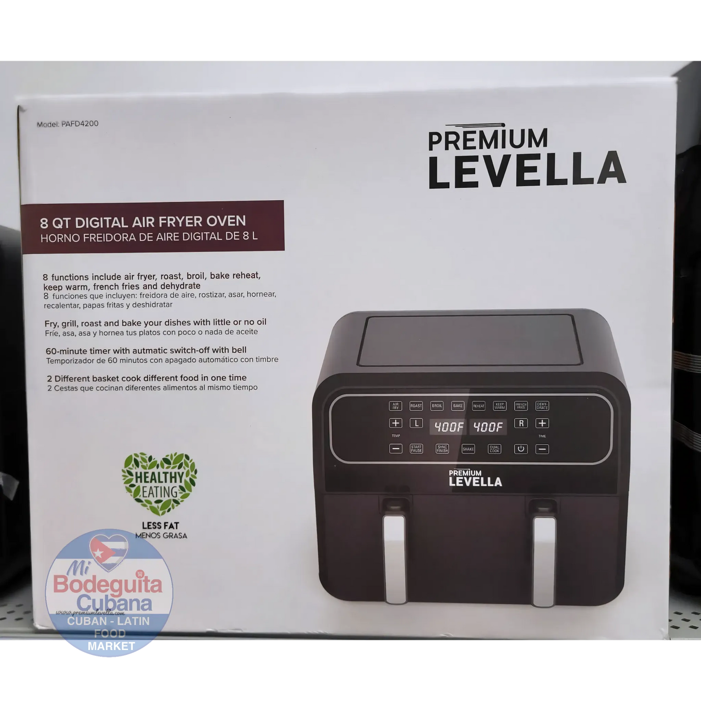 Freidora De Aire 4.2 Qt Levella - Pafd4200