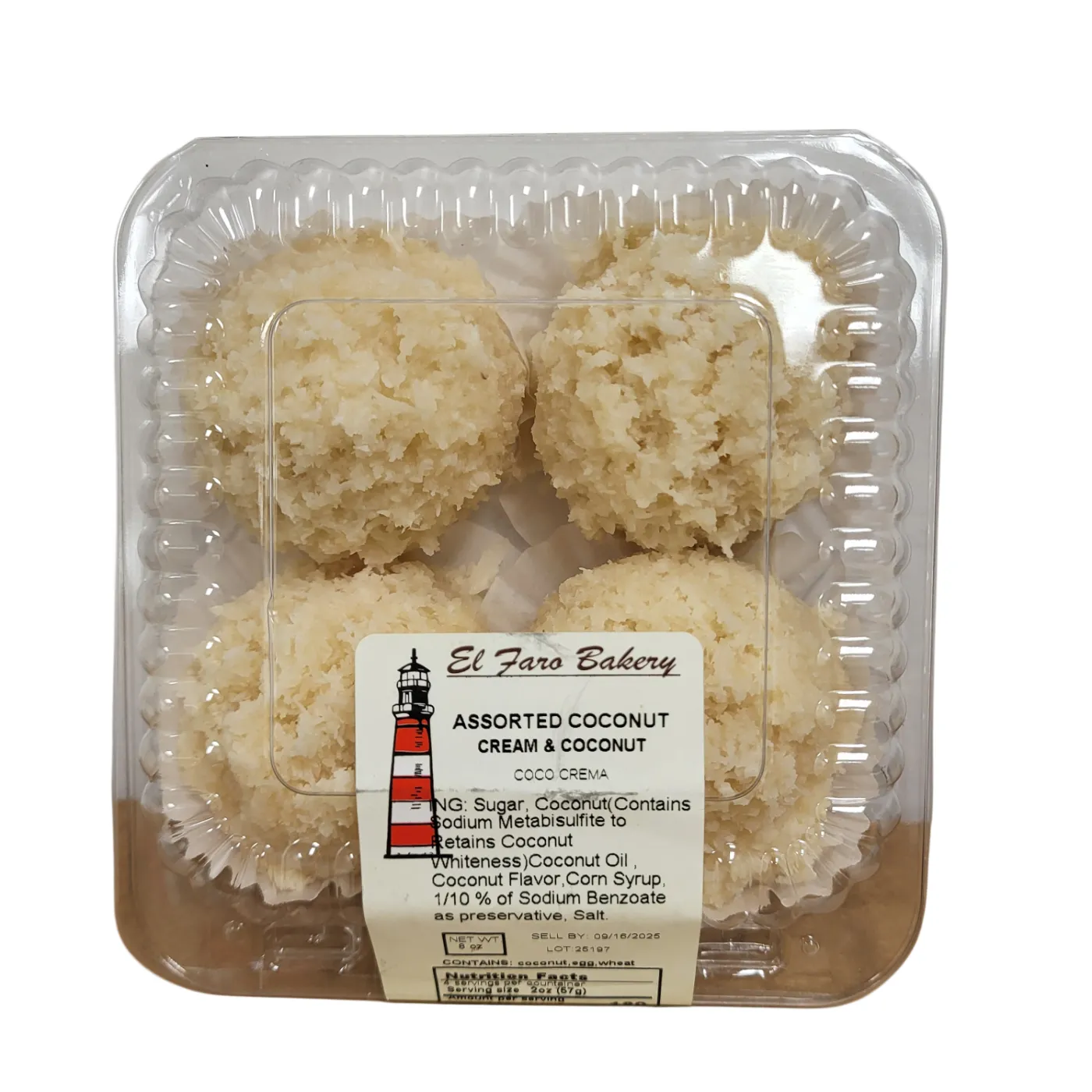 Coquito Dulce Blanco El Faro - 4 Ct