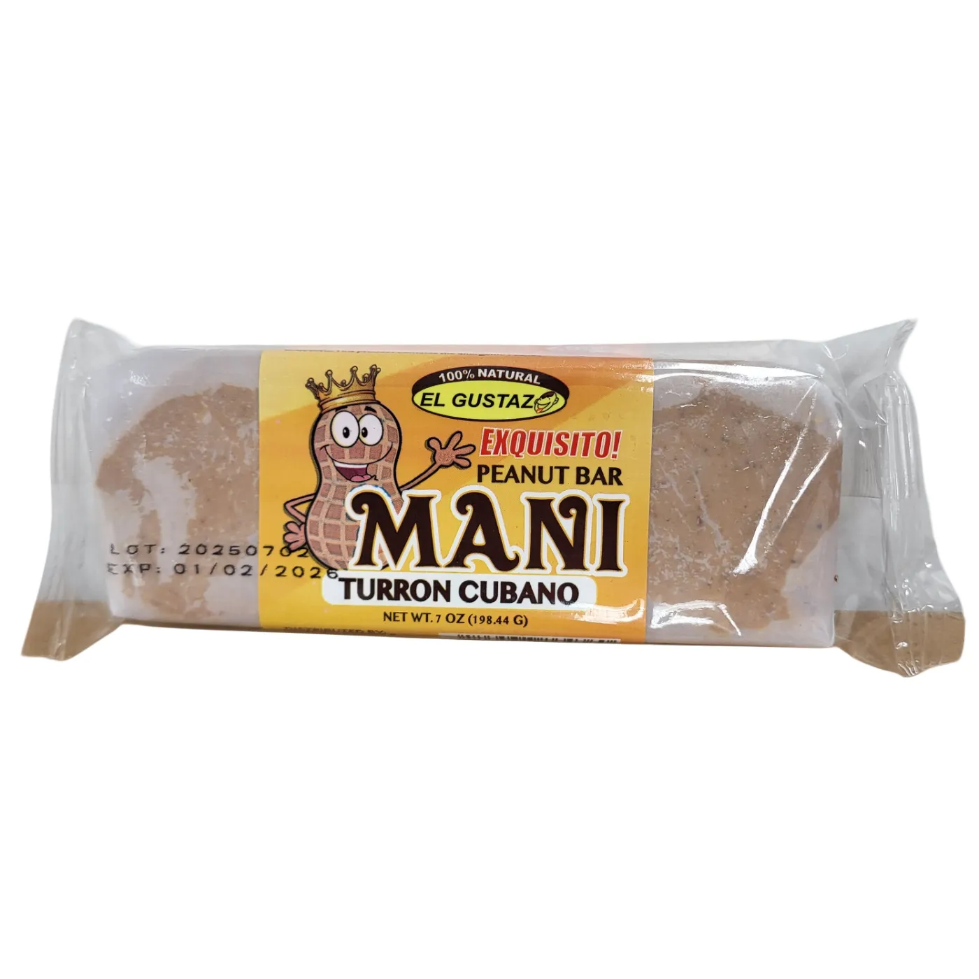 Turron De Mani El Gustazo / 7 Oz