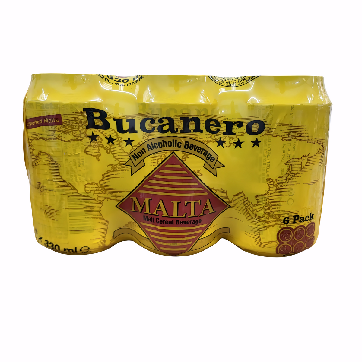 Malta Bucanero en Lata 6Pk-12 Oz