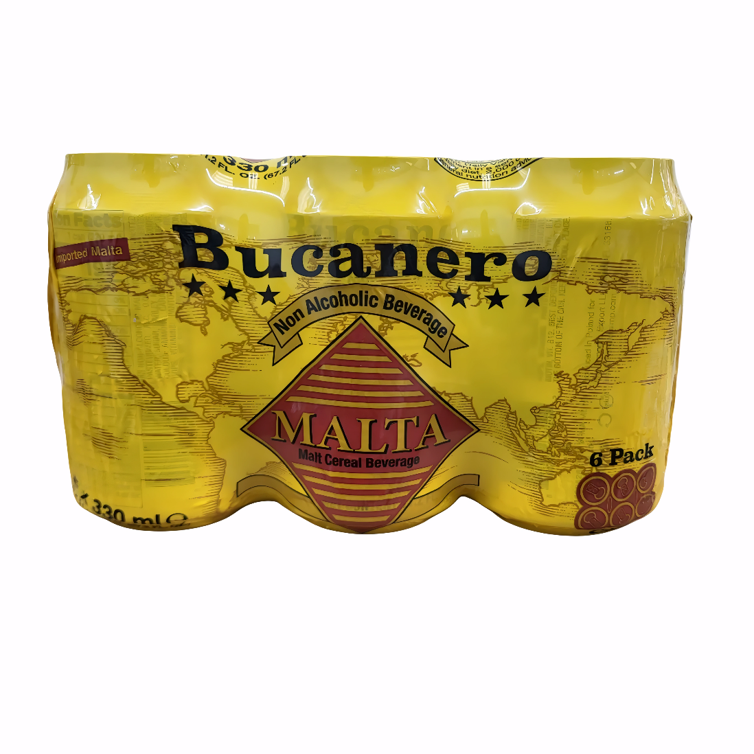 Malta Bucanero en Lata 6Pk-12 Oz