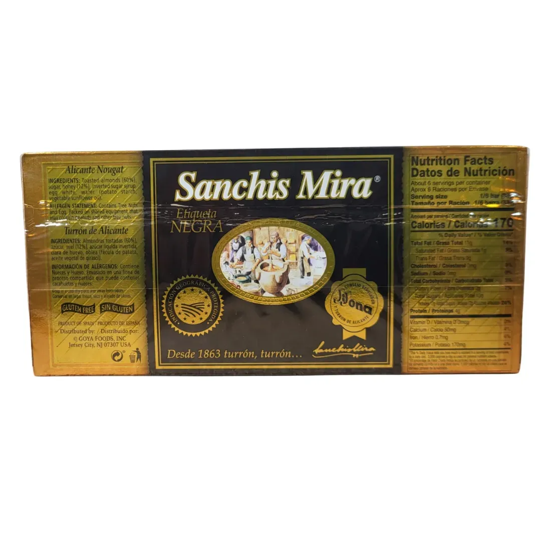 Turron Alicante Sanchis 7 Oz