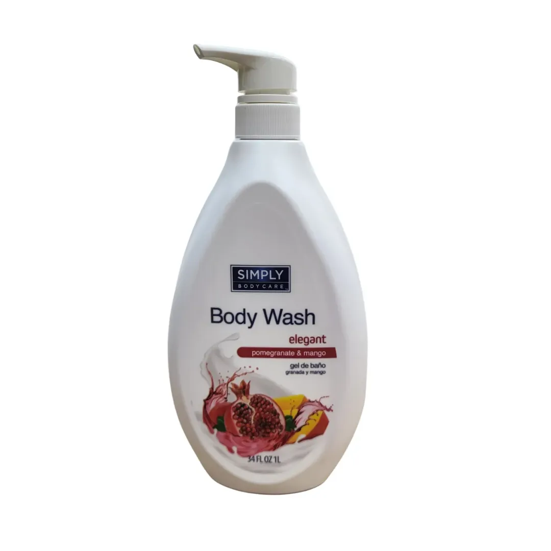 Gel de Baño con Olor a Granada y Mango Simply - 34 Fl Oz