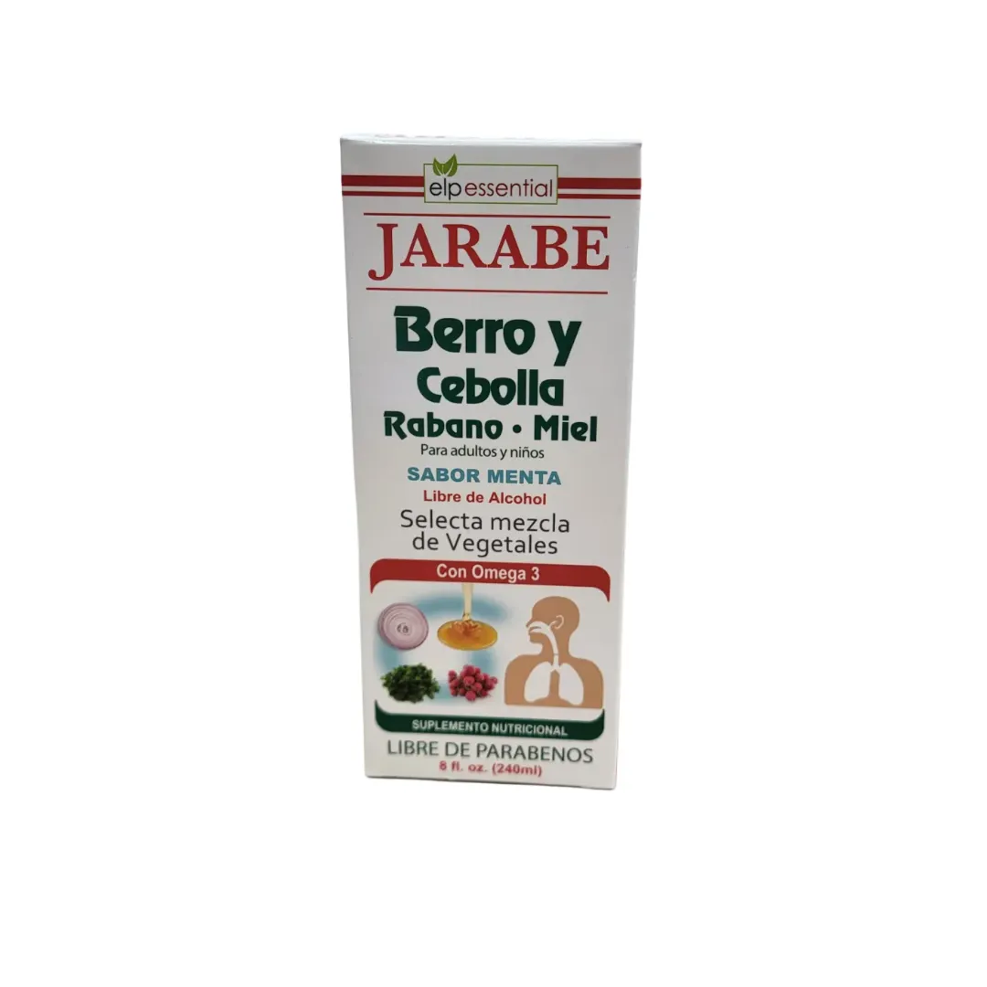 Jarabe de Berro con Cebolla y Omega - 8 Oz