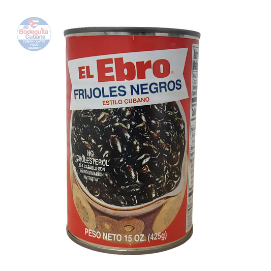 FRIJOLES NEGROS EN LATA EL EBRO / 15 OZ