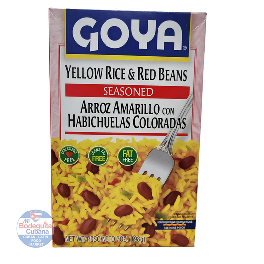 ARROZ AMARILLO Y CON FRIJOLES ROJOS GOYA / 7 OZ