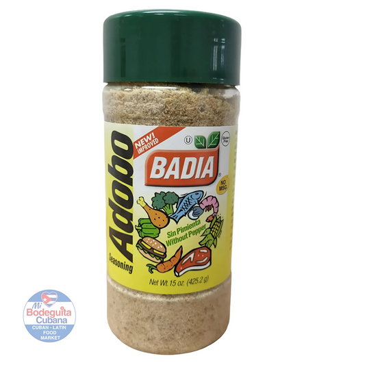 SAZÓN ADOBO BADIA SIN PIMIENTA / 15 OZ