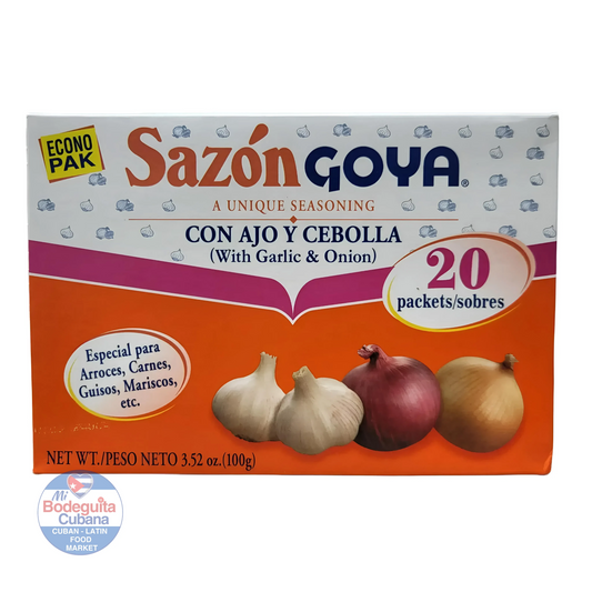 SAZÓN AJO Y CEBOLLA GOYA / 3.52 OZ