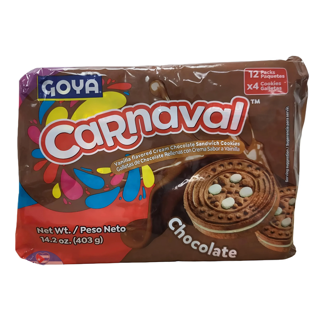 Galletas Goya Carnaval Chocolate 14.2 Oz