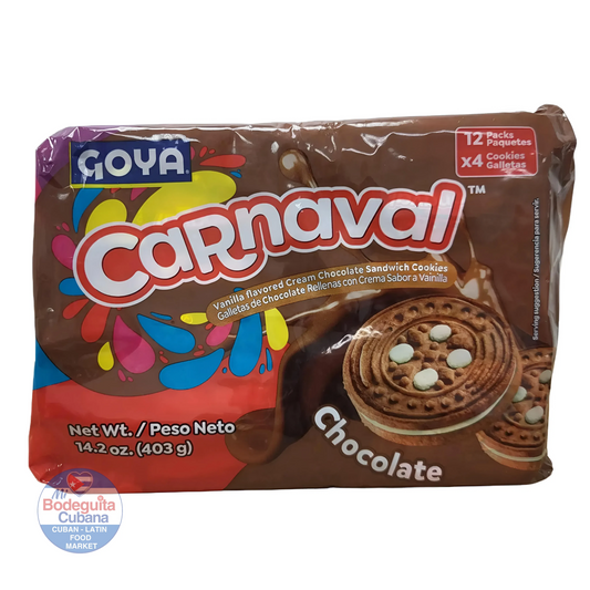 GALLETAS GOYA CARNAVAL CHOCOLATE 14.2 OZ