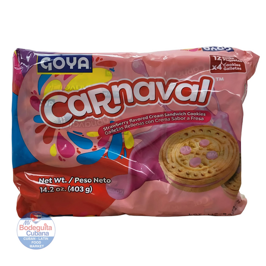 GALLETAS GOYA CARNAVAL FRESA 14.2 OZ