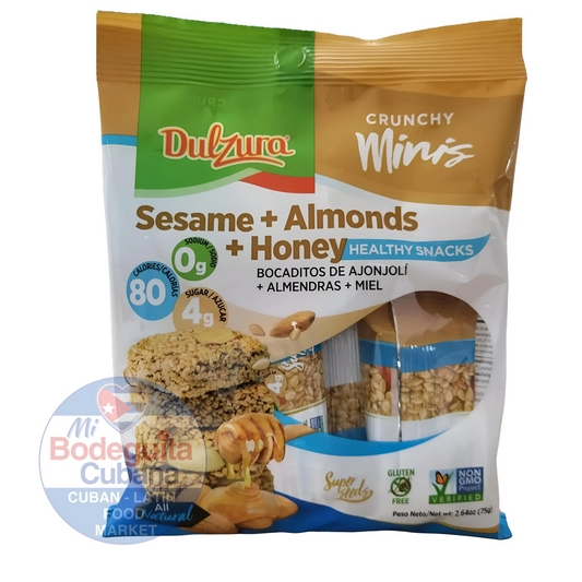 BARRA DE AJONJOLI, ALMENDRA Y MIEL DULZURA - 3 OZ