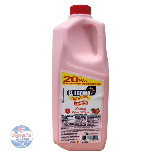 YOGURT DE FRESA EL LATINO / 64 OZ