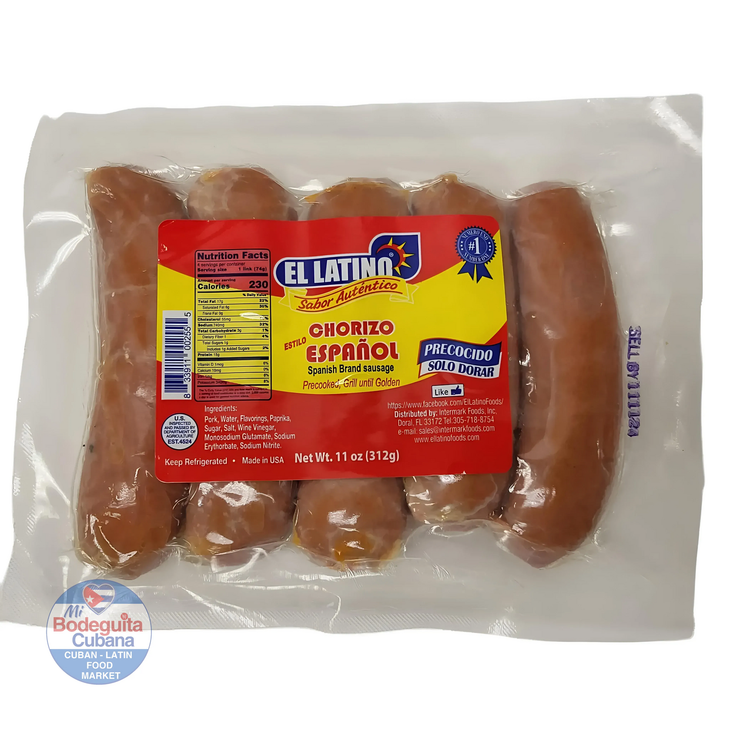 CHORIZO ESPANOL, EL LATINO / 11 OZ