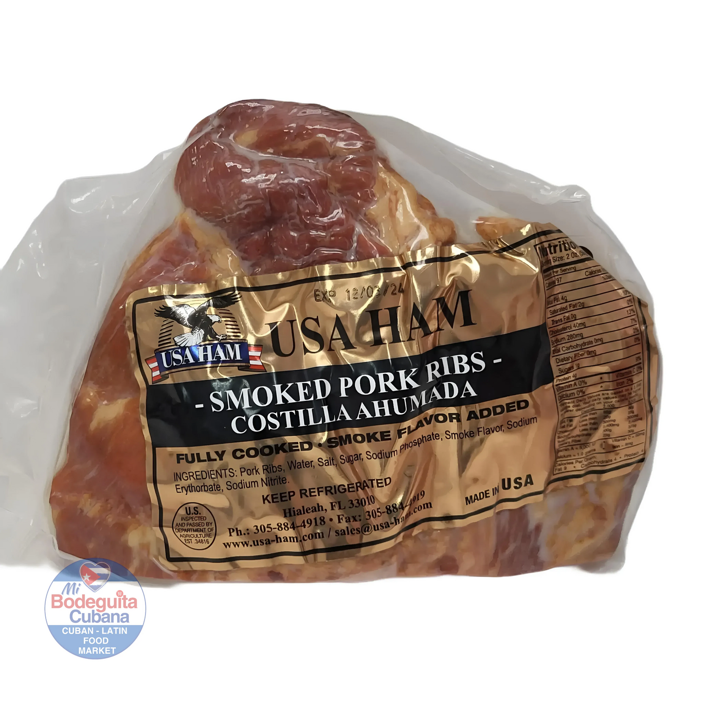 COSTILLA AHUMADA USA HAM / 1LB