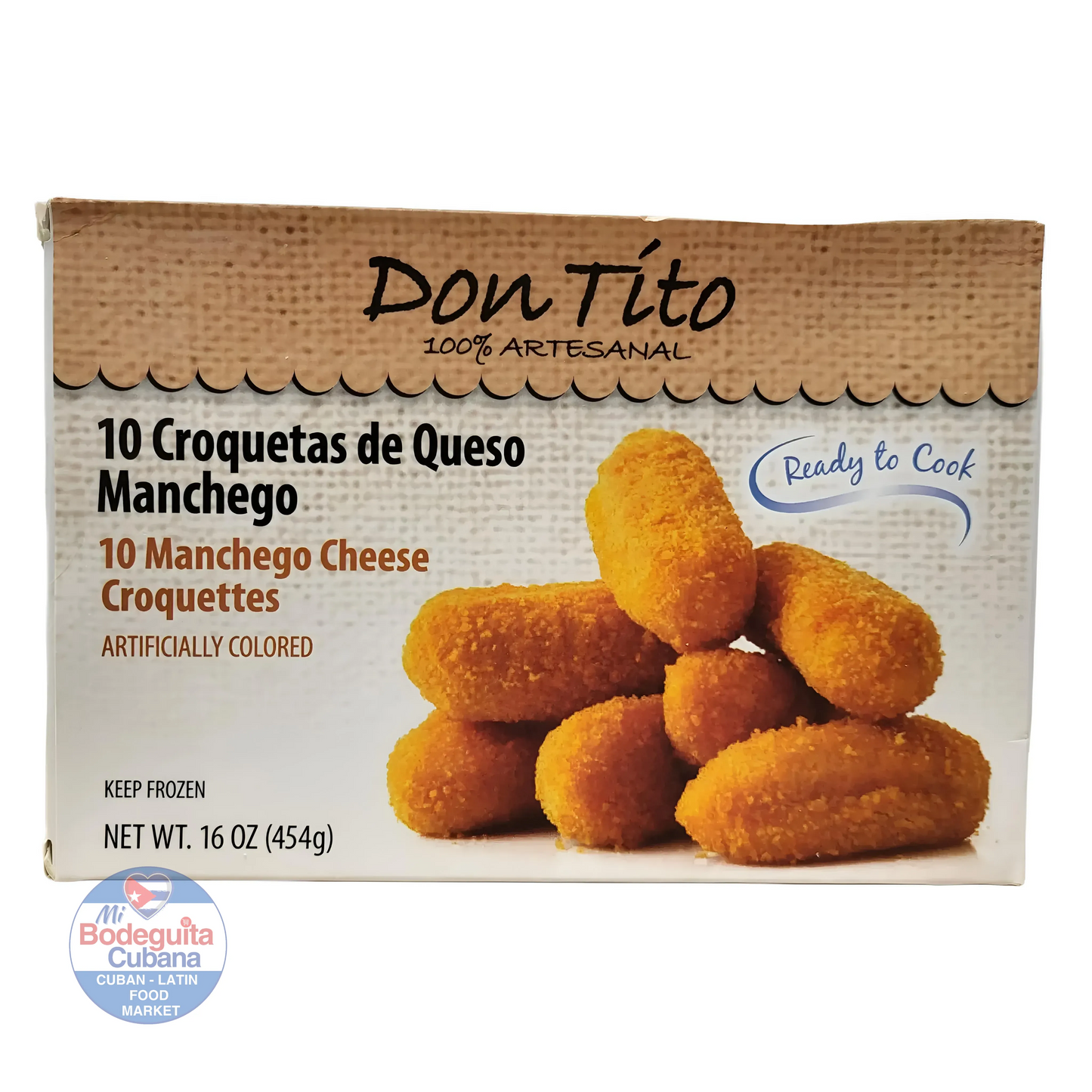 CROQUETAS DE QUESO MANCHEGO DON TITO / 10 CT