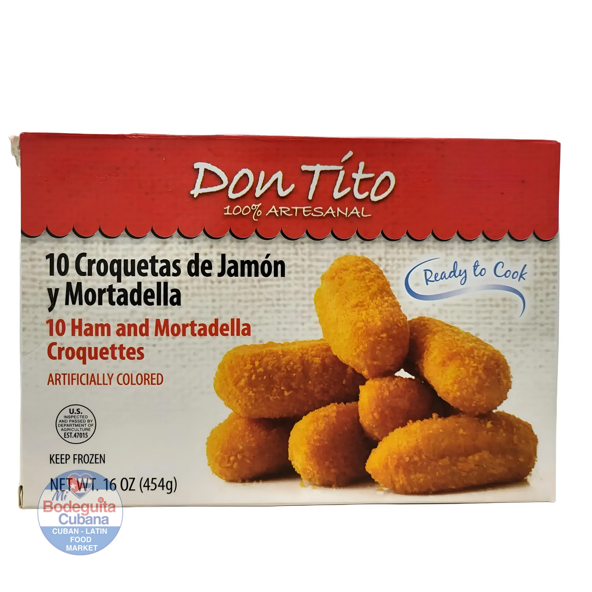Croquetas De Jamon Y Mortadella Don Tito / 10 Ct
