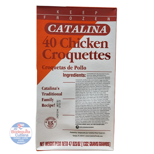 CROQUETAS DE POLLO CATALINA / 40 UNIDAD