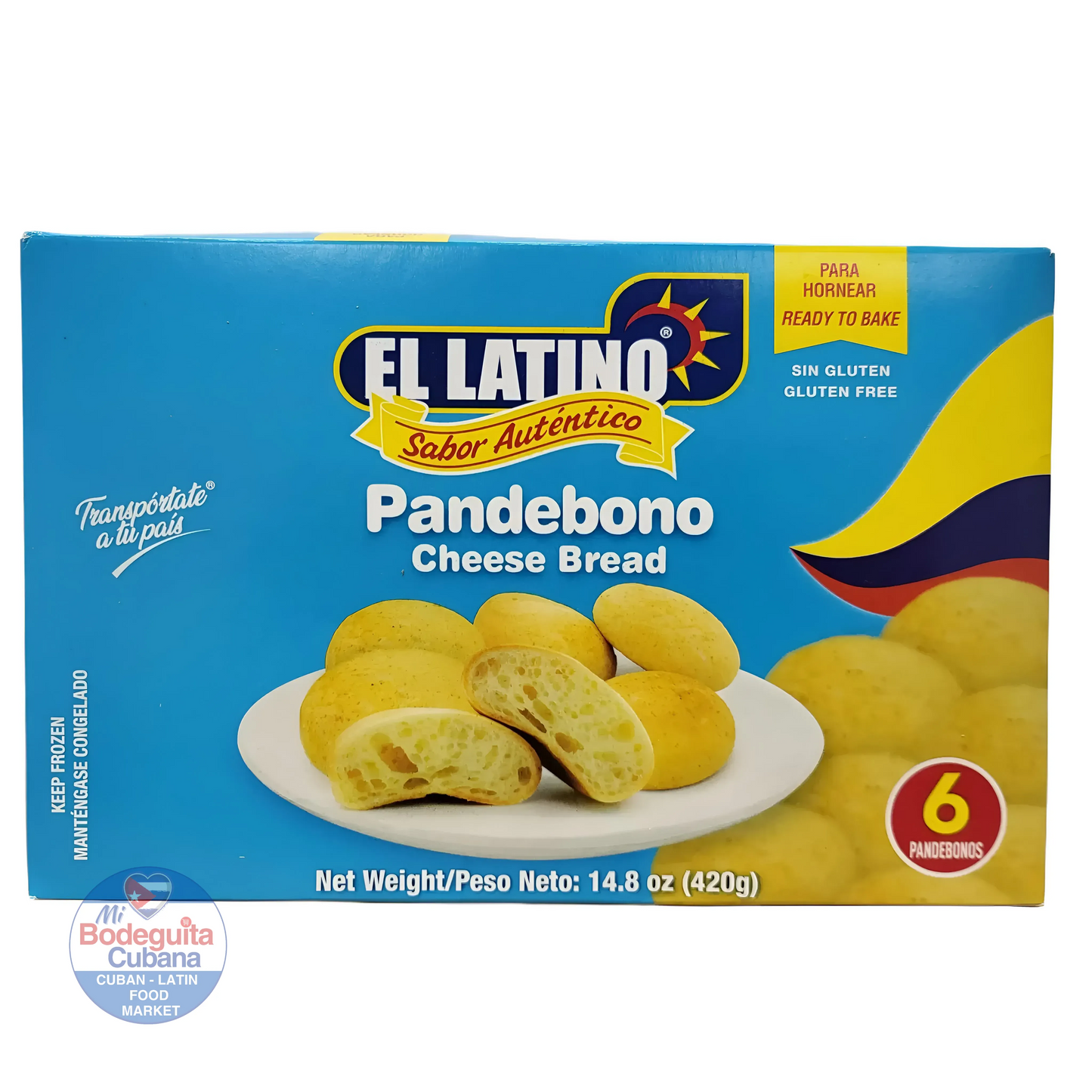 PAN DE BONO DE QUESO CONGELADO EL LATINO / 6 CT