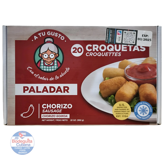 CROQUETAS DE CHORIZO A TU GUSTO - 20 CT