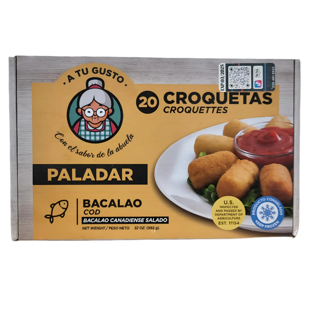 Croquetas De Bacalao A Tu Gusto - 20 Ct