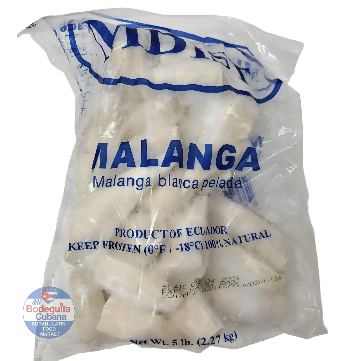 MALANGA EN TROZOS CONGELADA MDIST / 5LB