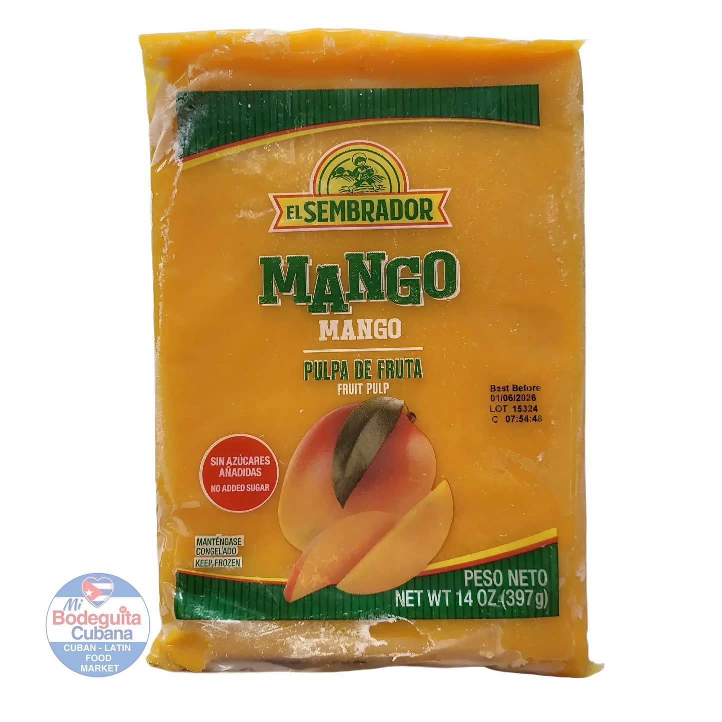 PULPA DE MANGO CONGELADA EL SEMBRADOR / 14 OZ