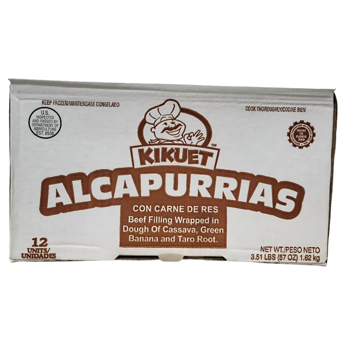 Kikuet Alcapurrias Con Carne De Res 12Ct