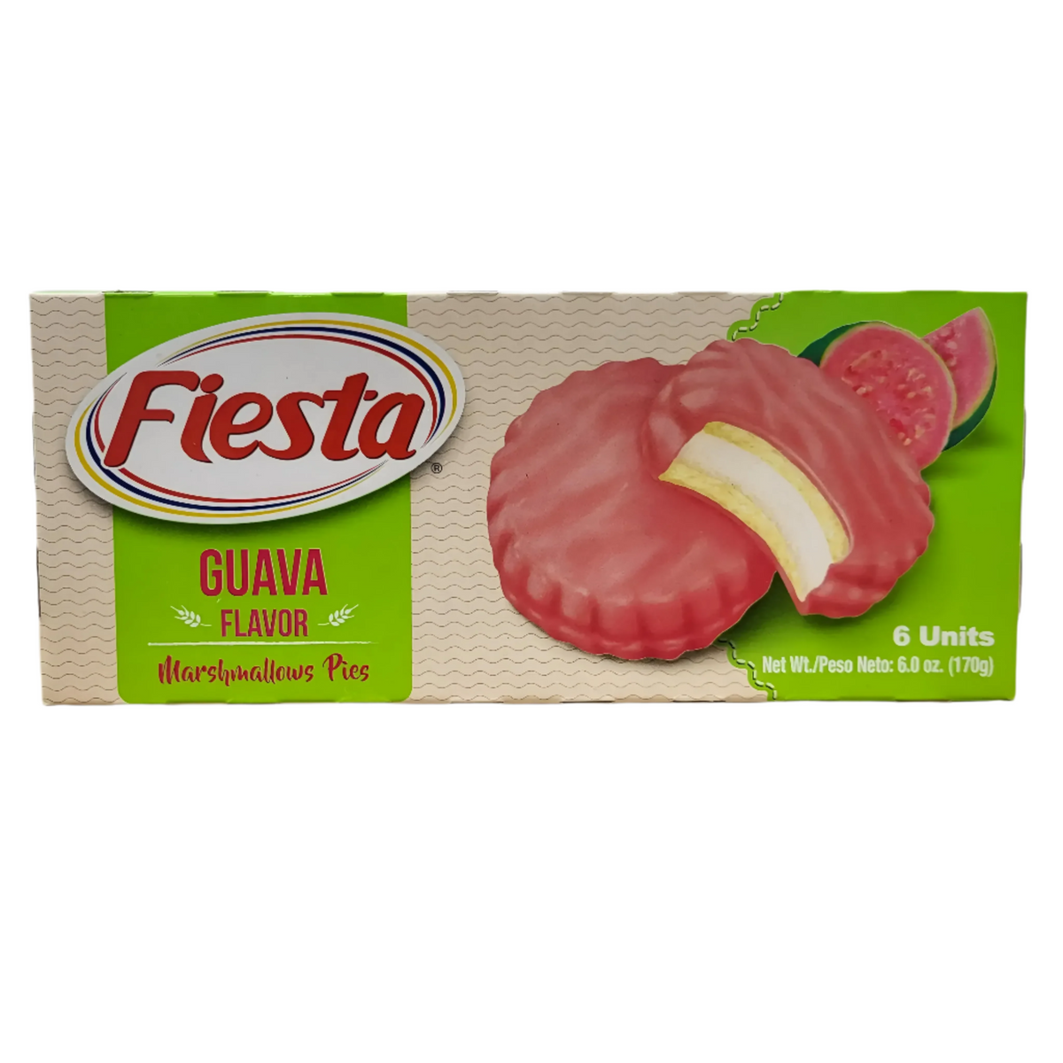 Marshmallows Pies Guayaba - Fiesta 6Ct