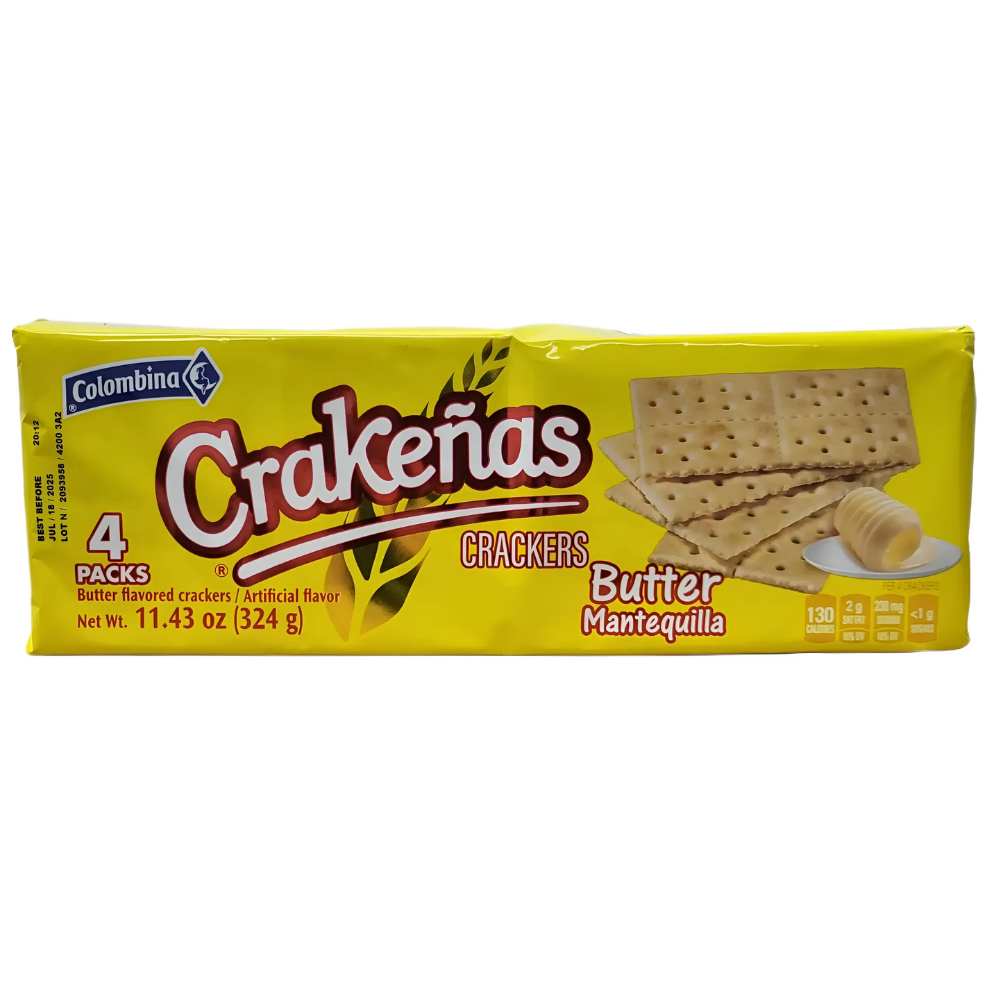 Crackenas Galletas De Soda Con Sabor Mantequilla 11.43 Oz