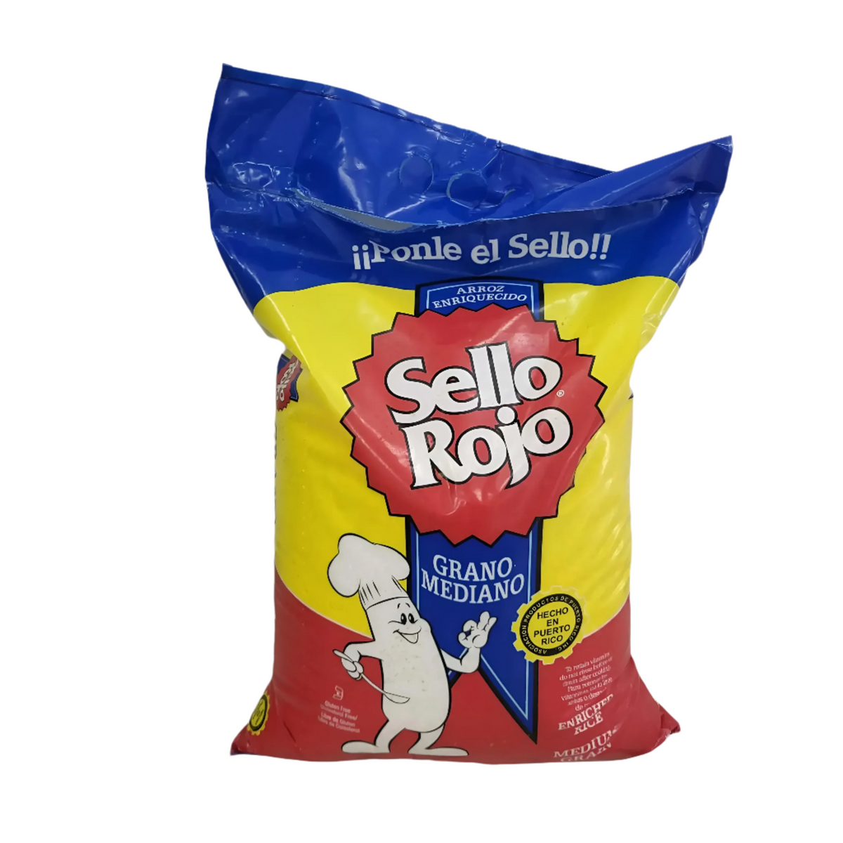 Arroz Grano Mediano Sello Rojo 20Lbs