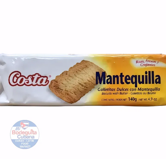 GALLETAS SABOR MANTEQUILLA COSTA / 4.94 OZ