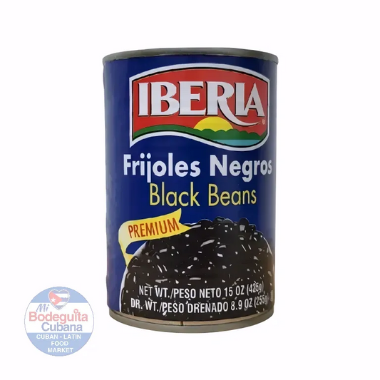 IBERIA FRIJOLES NEGROS CONDIMENTADOS / 15 OZ
