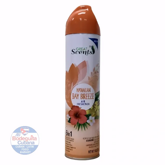 AMBIENTADOR SPRAY GREAT SCENTS BRISA HAWAIANA / 9 OZ